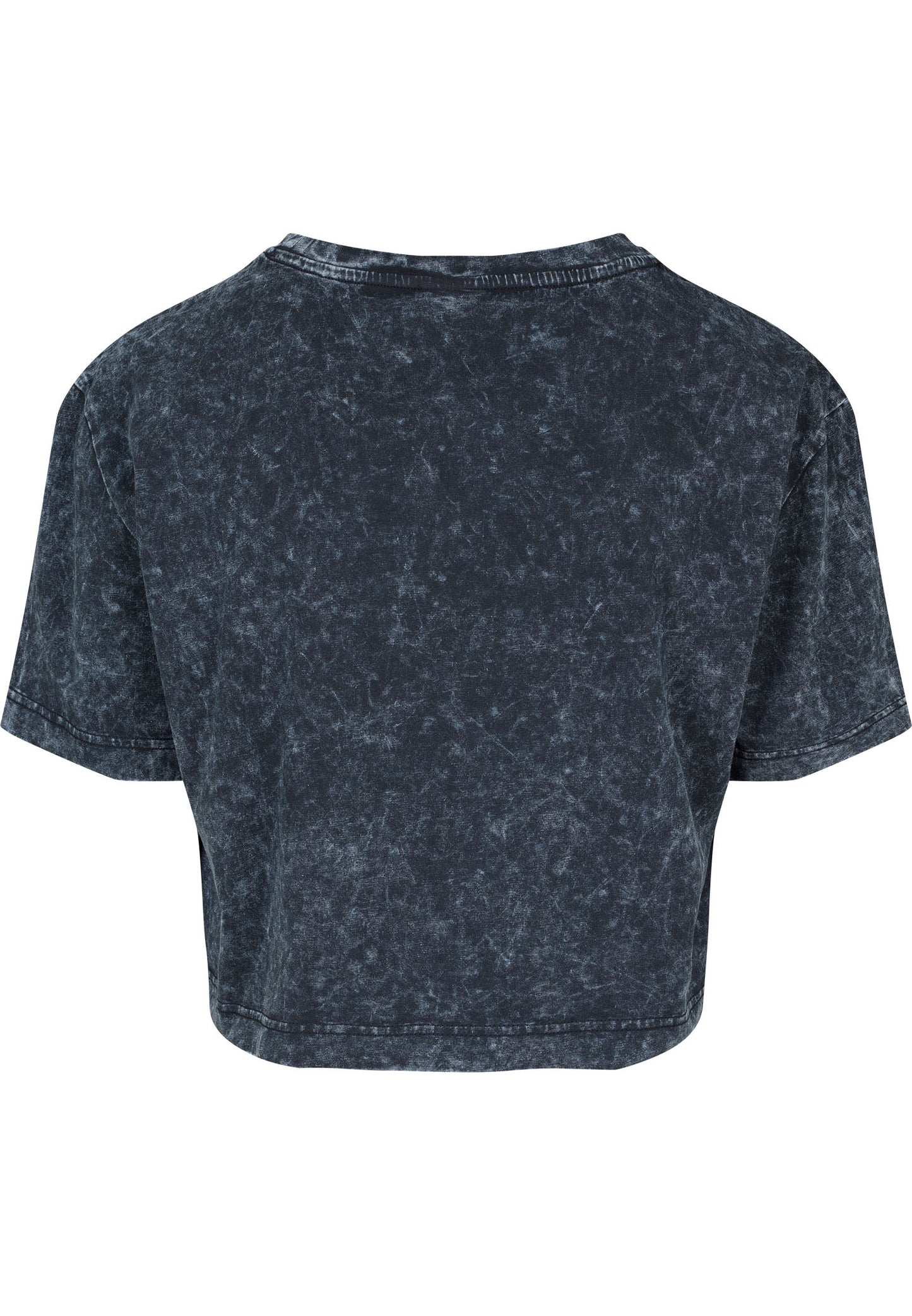 Ladies Acid Washed Cropped Tee