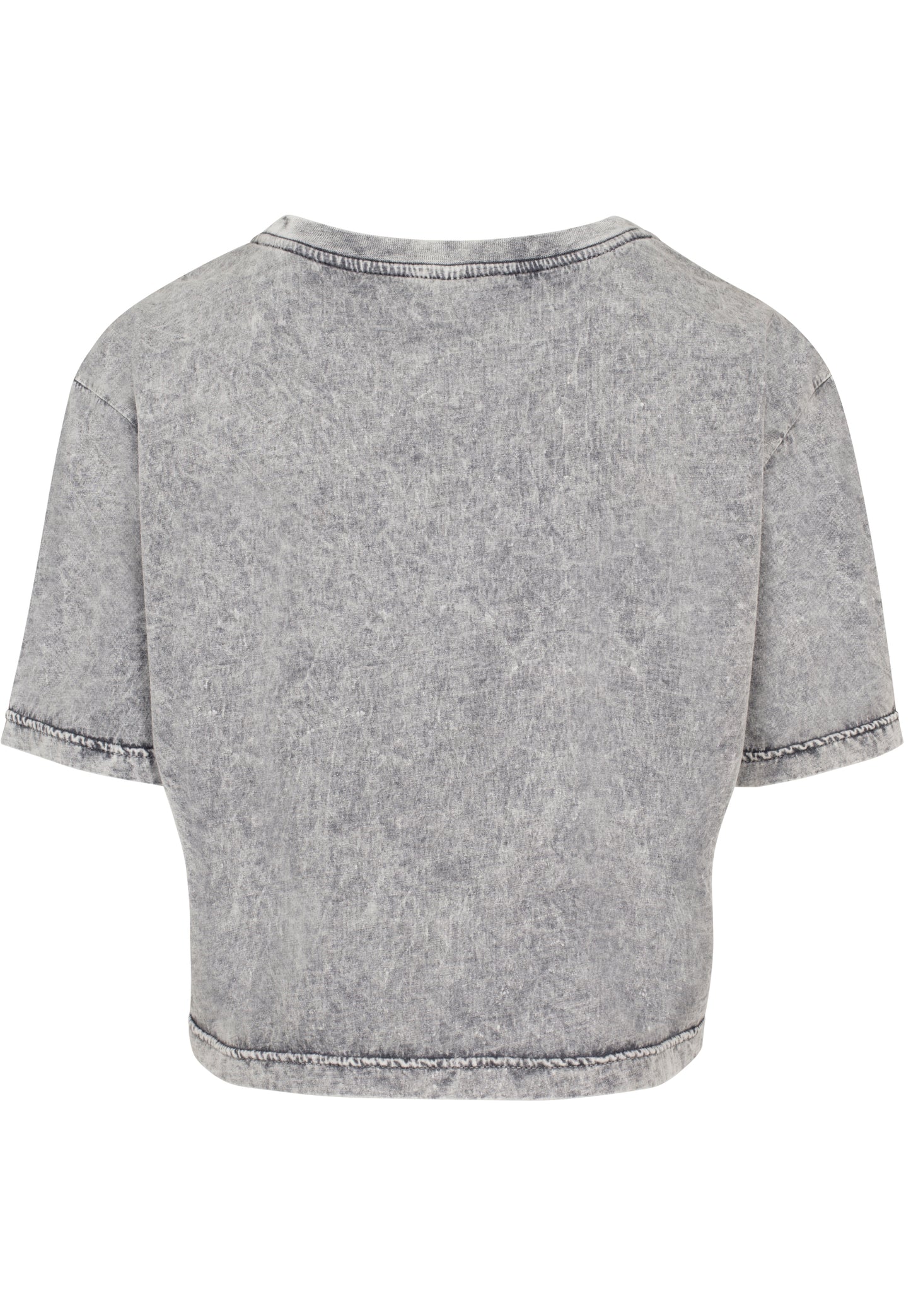 Ladies Acid Washed Cropped Tee