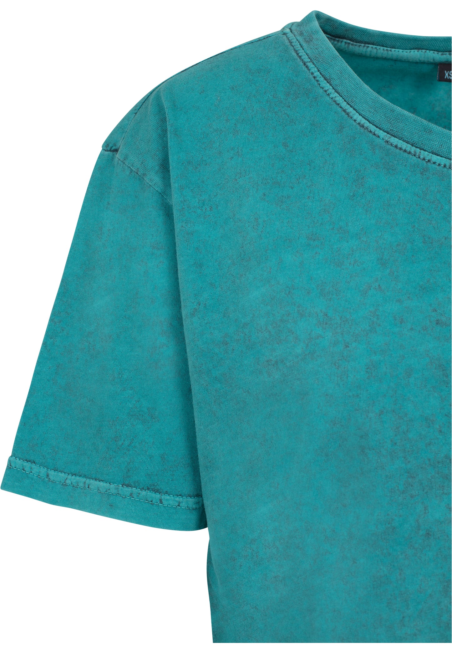 Ladies Acid Washed Cropped Tee