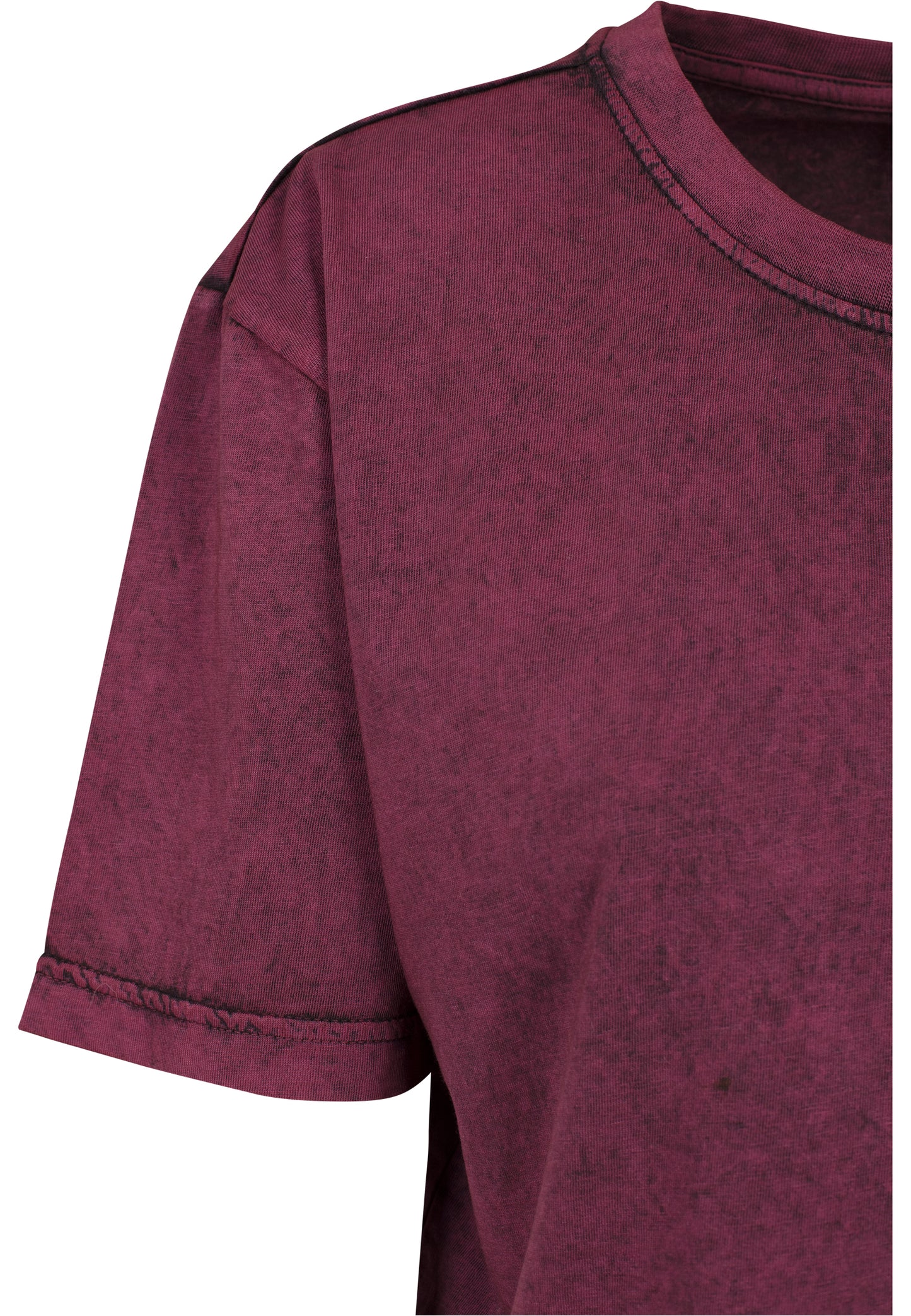 Ladies Acid Washed Cropped Tee
