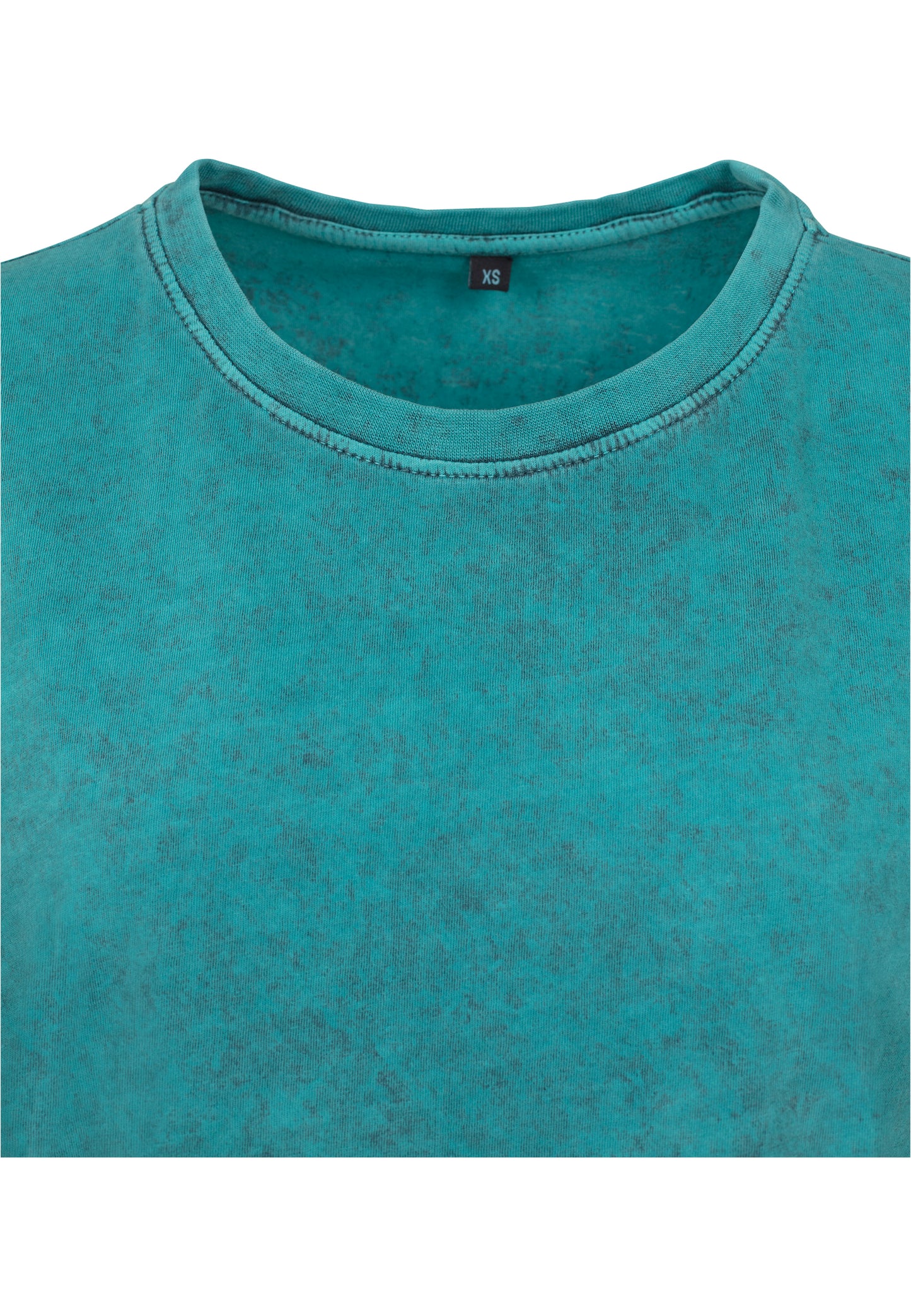 Ladies Acid Washed Cropped Tee