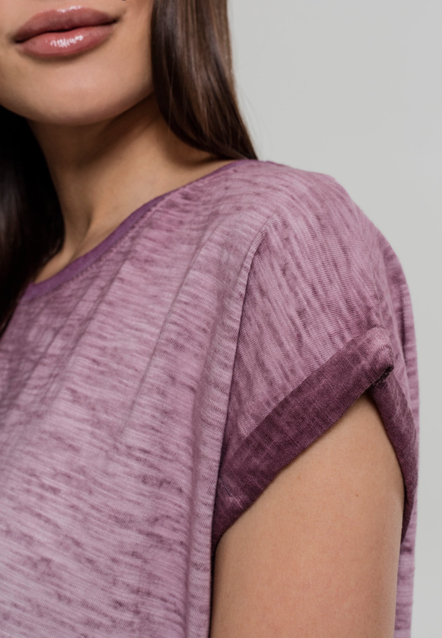 Ladies Spray Dye
Extended Shoulder Tee