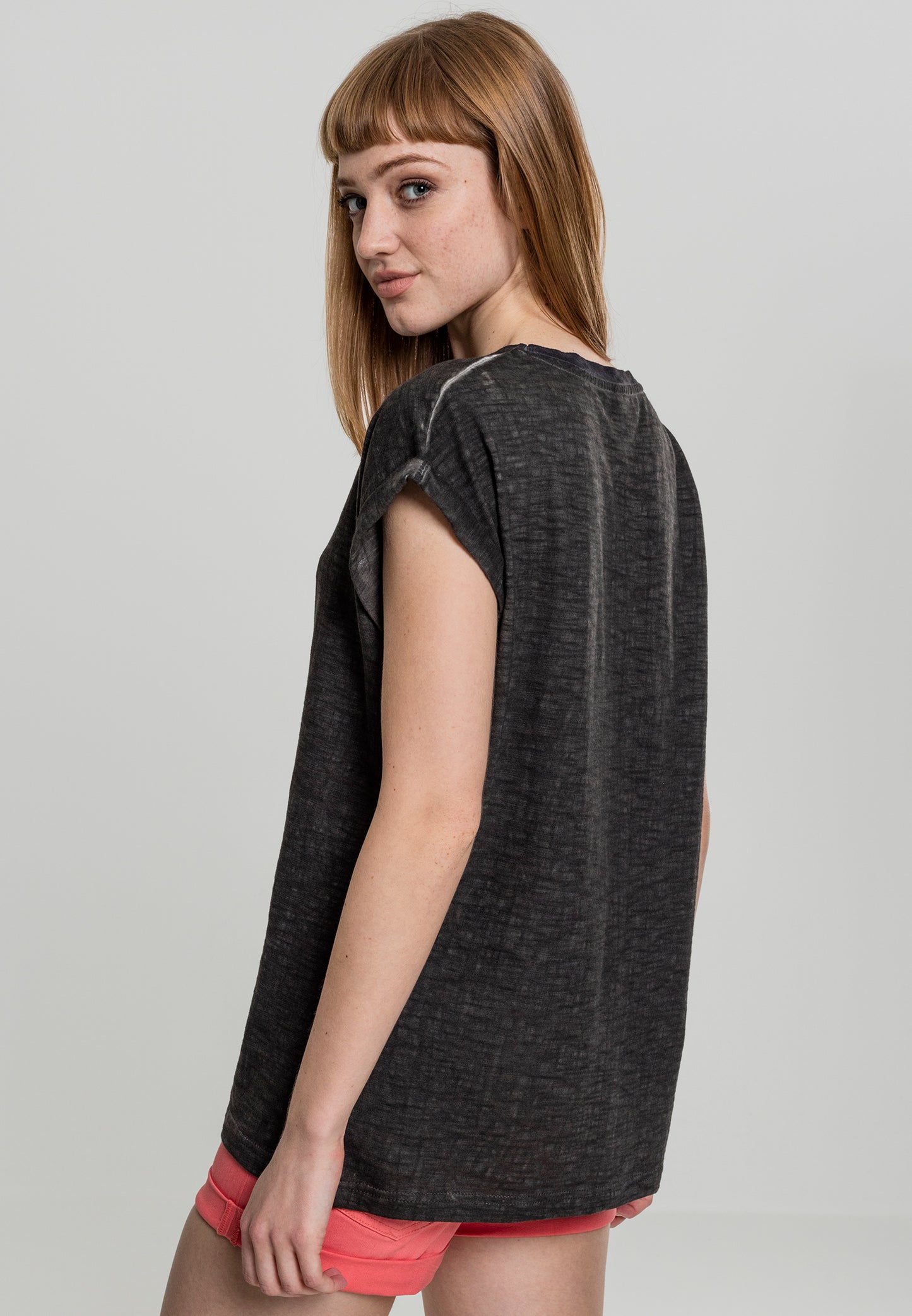 Ladies Spray Dye
Extended Shoulder Tee