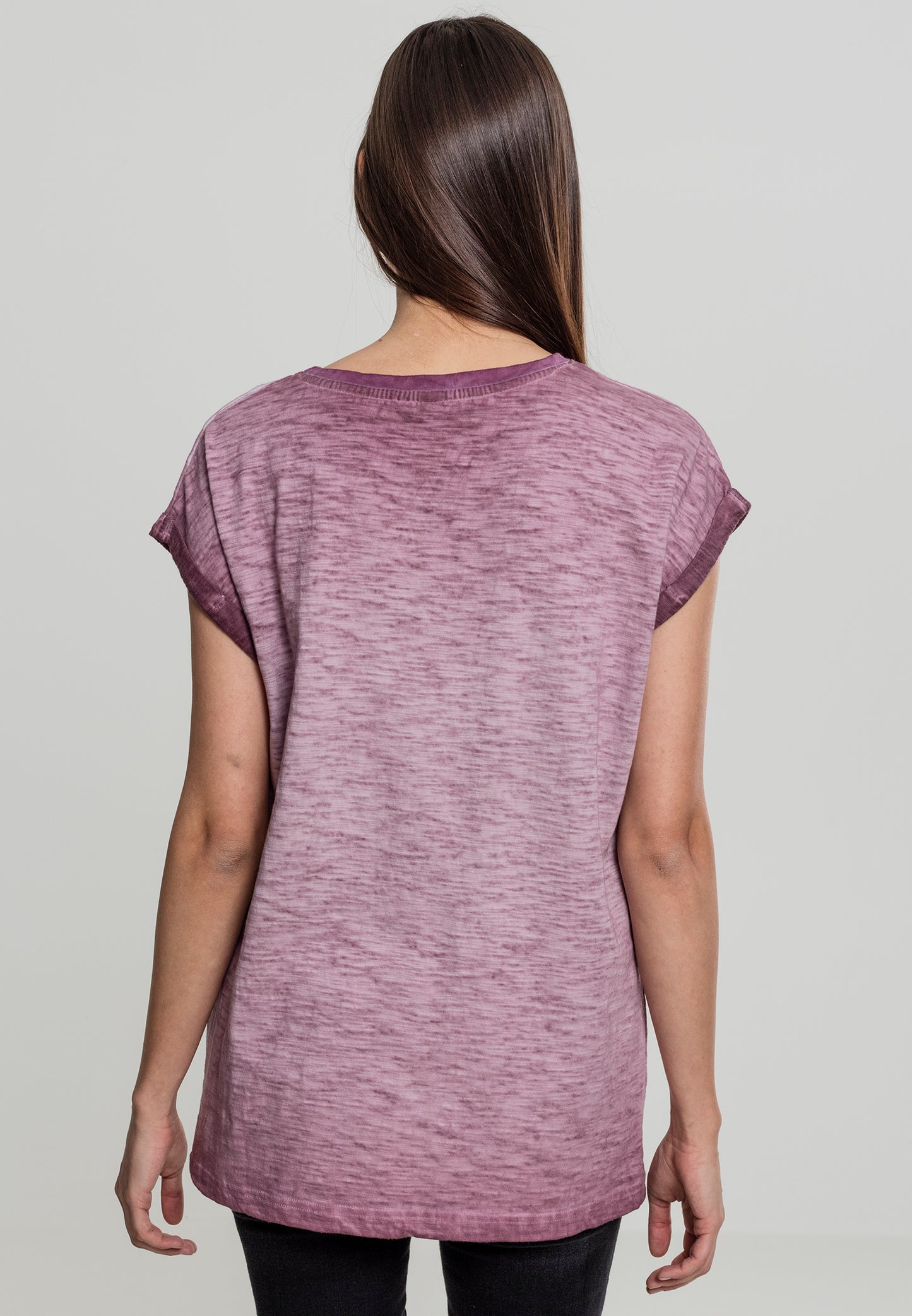 Ladies Spray Dye
Extended Shoulder Tee