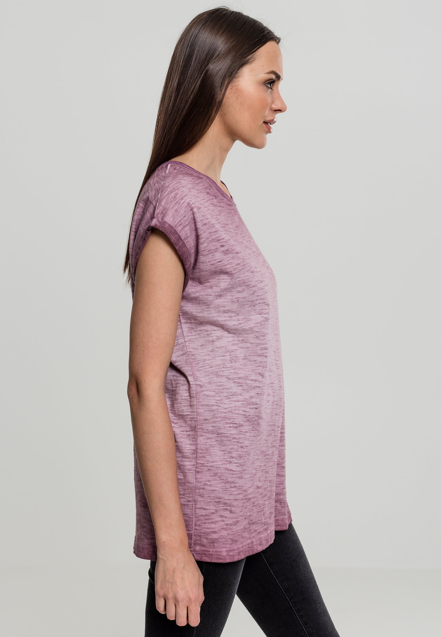 Ladies Spray Dye
Extended Shoulder Tee