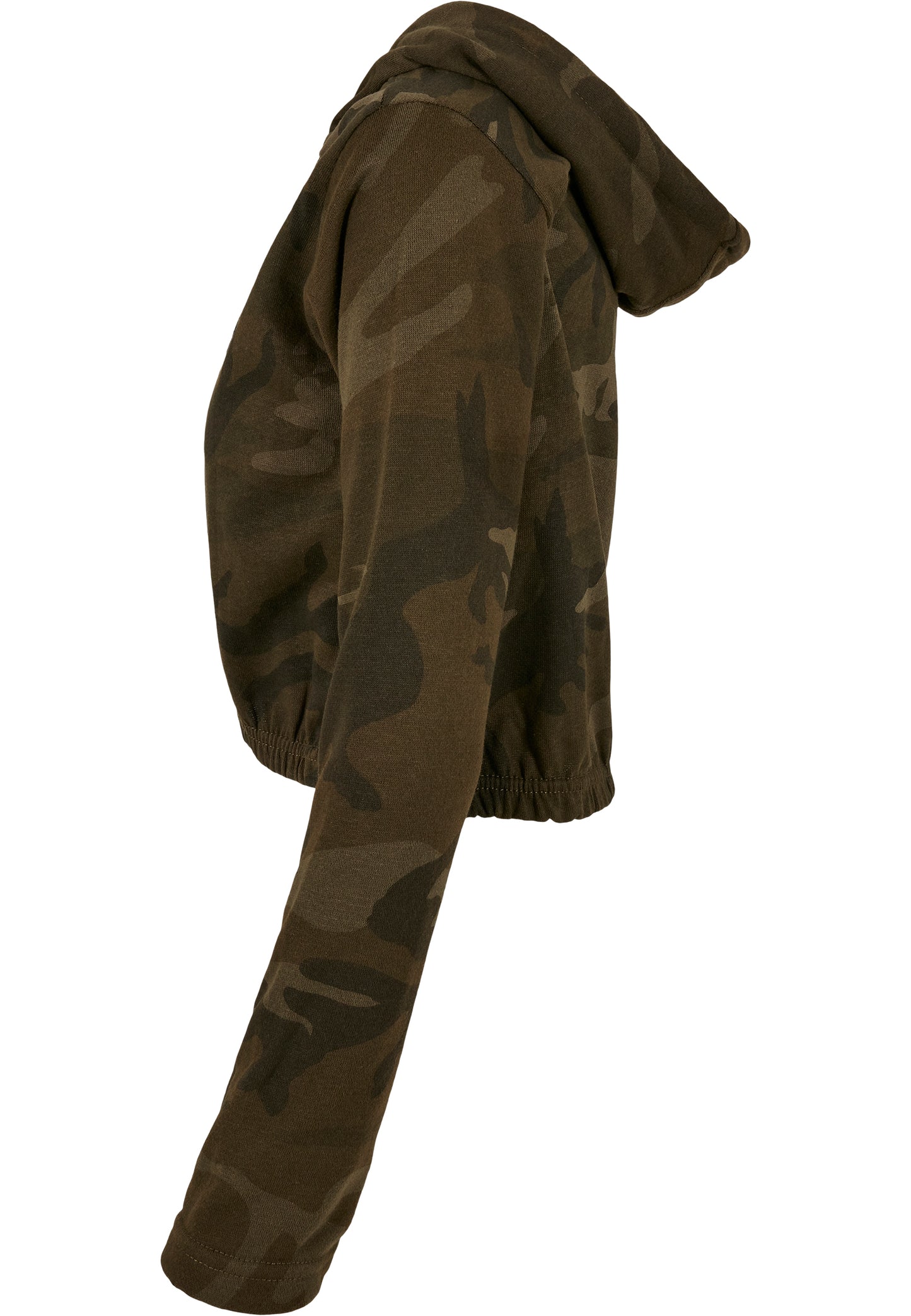 Ladies Camo Cropped Hoody