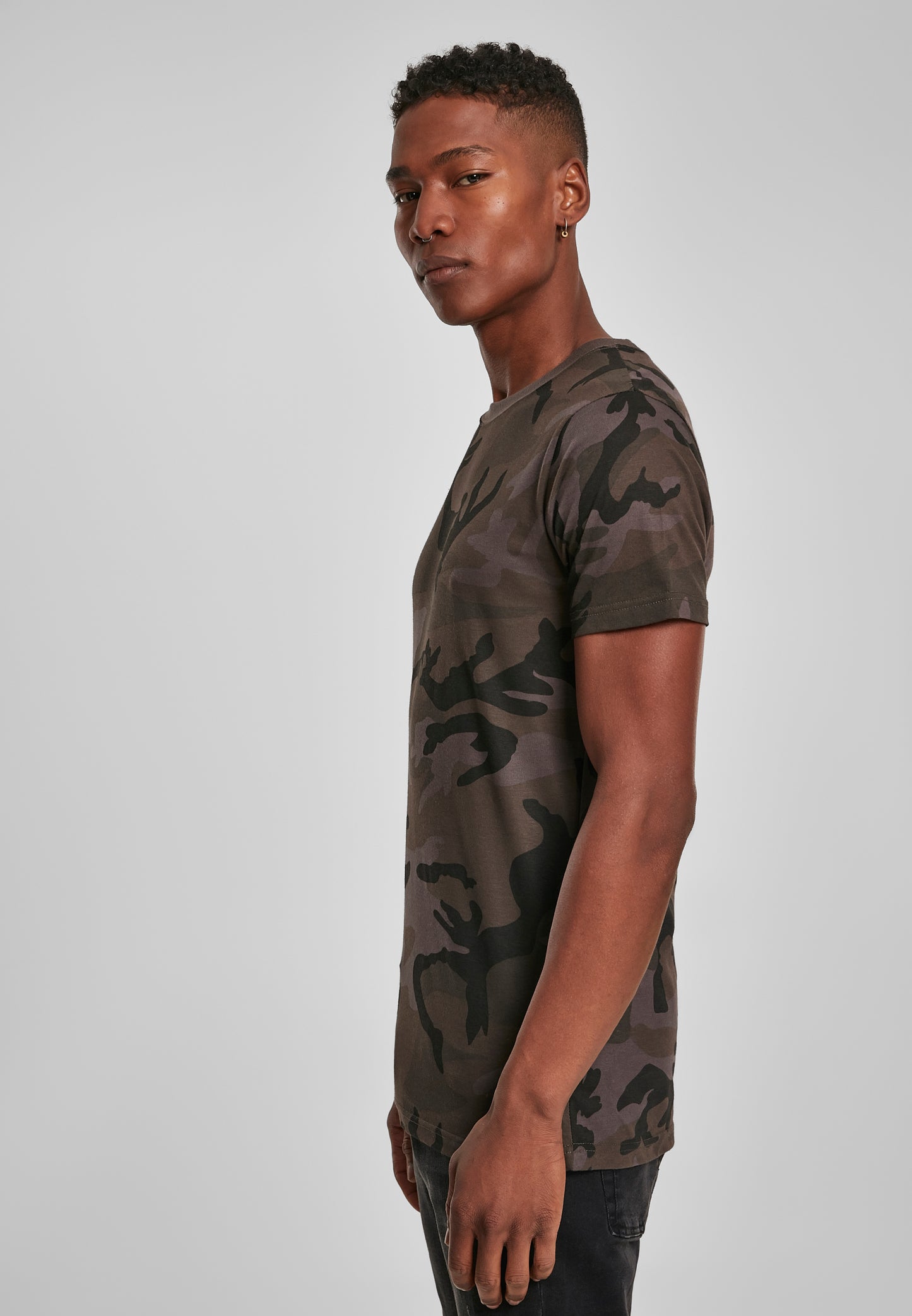 Camo Round Neck Tee