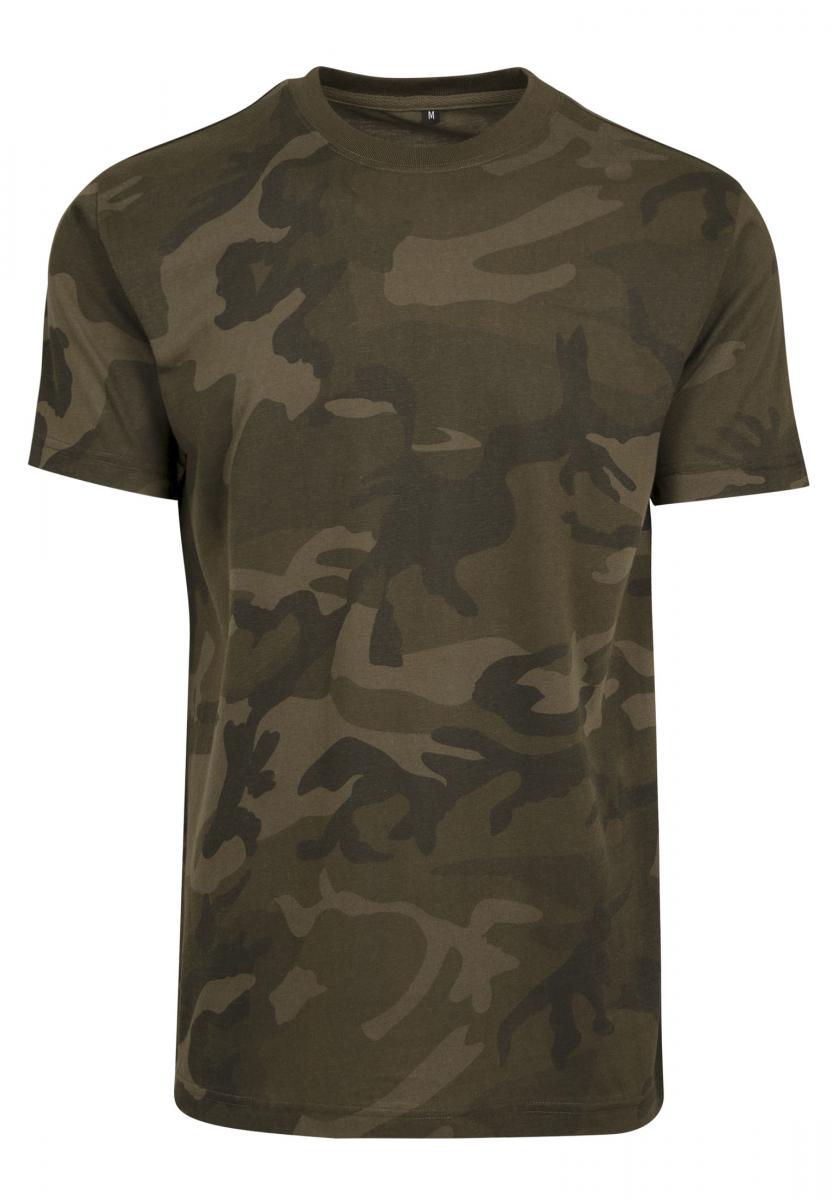 Camo Round Neck Tee