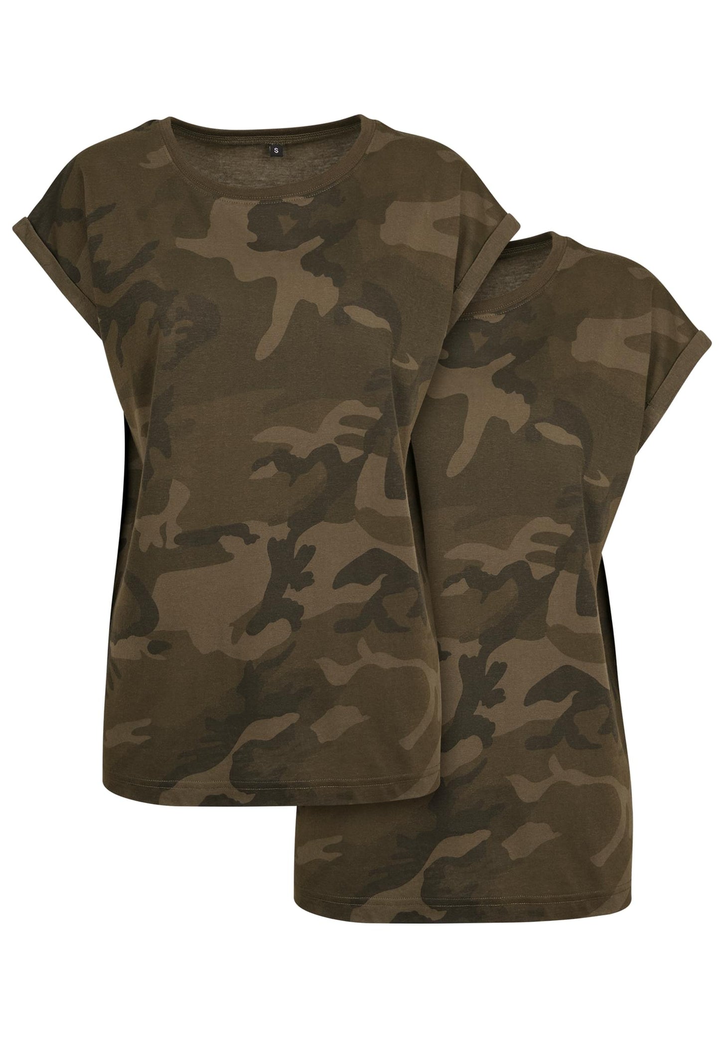 Ladies Extended Shoulder Camo Tee 2-Pack