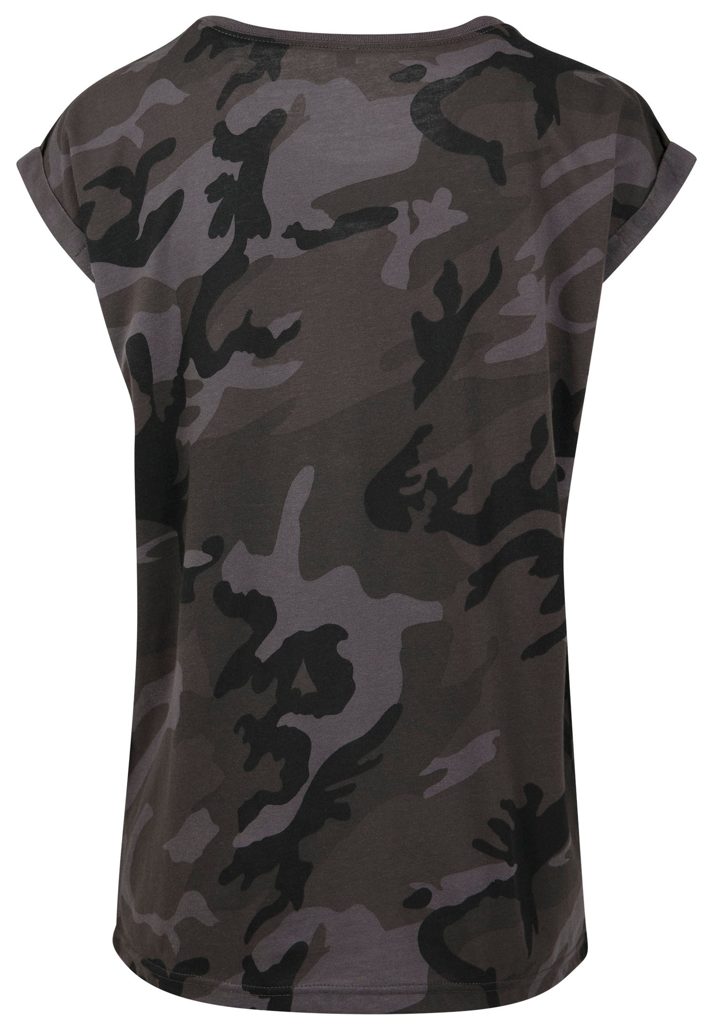 Ladies Extended Shoulder Camo Tee
