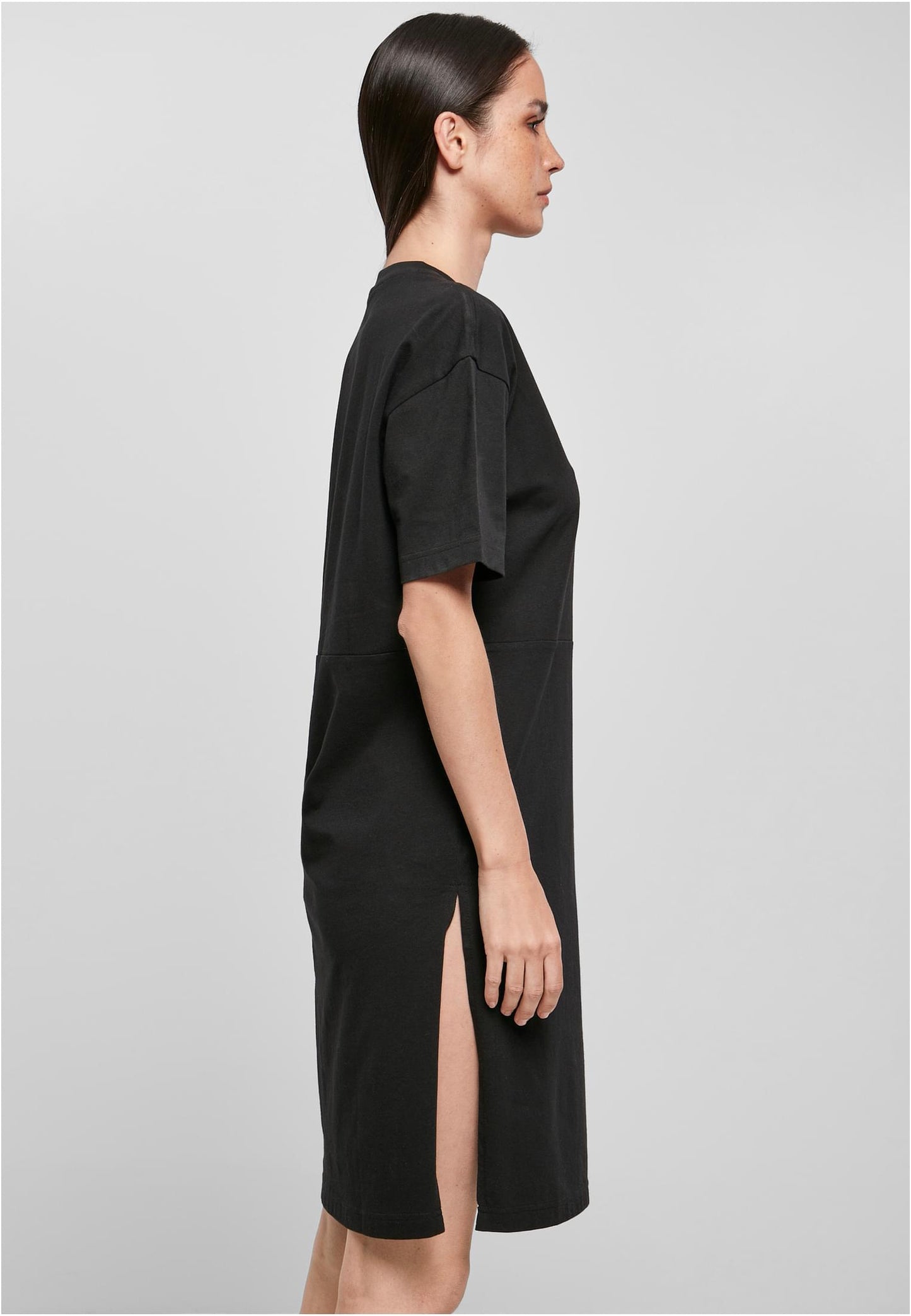 Ladies Organic Oversized Slit Tee Dress