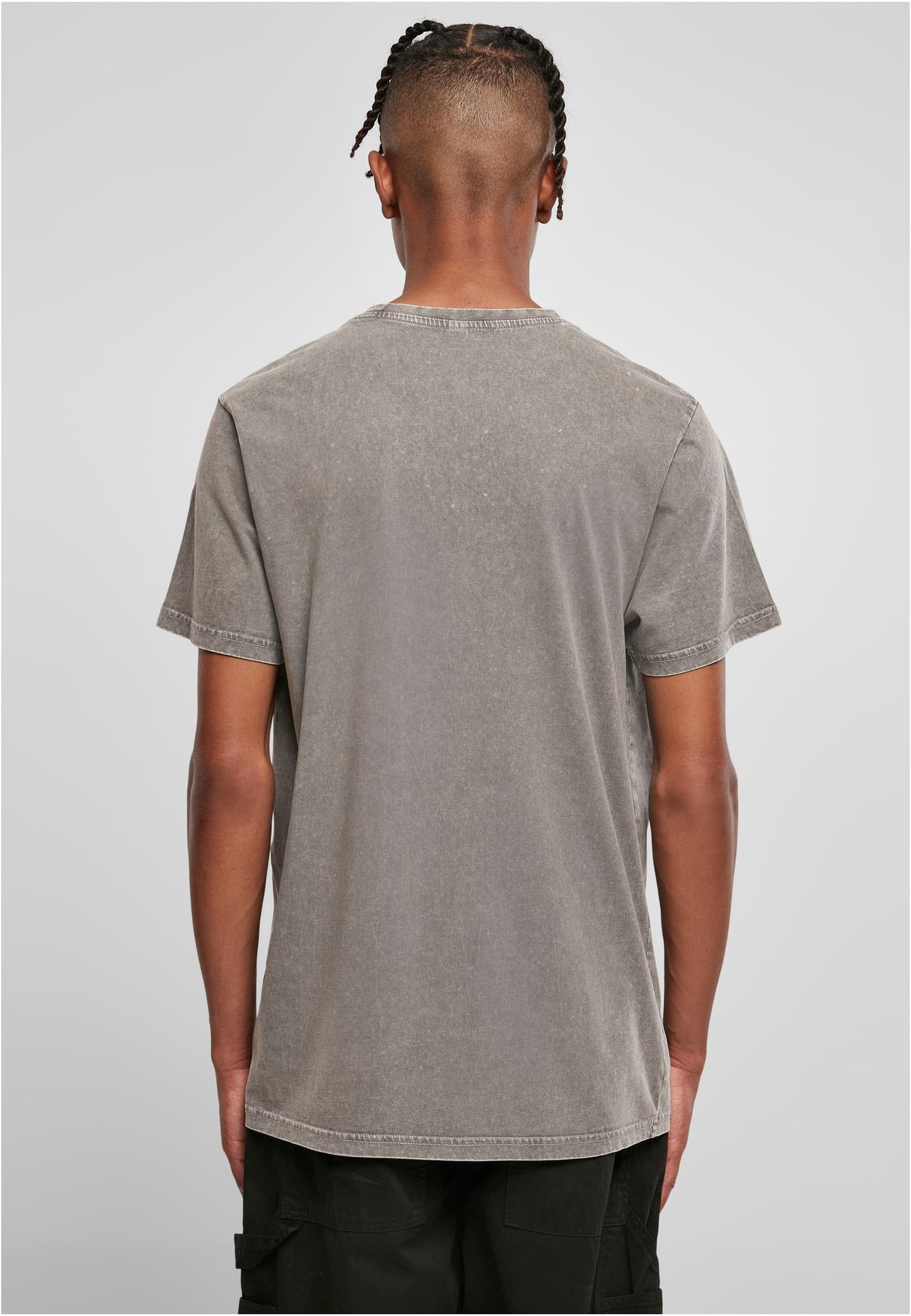 Acid Washed Round Neck Tee