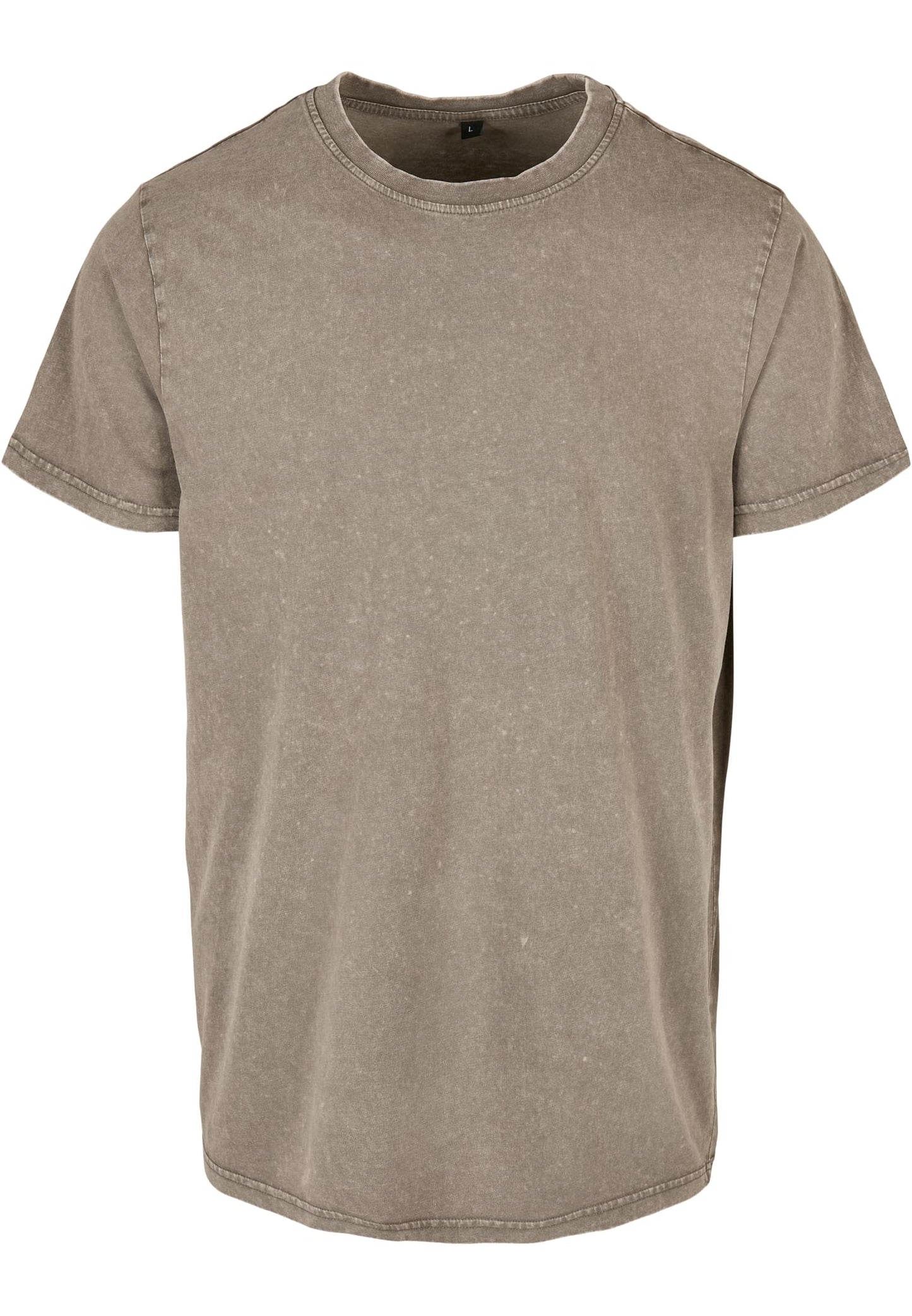 Acid Washed Round Neck Tee