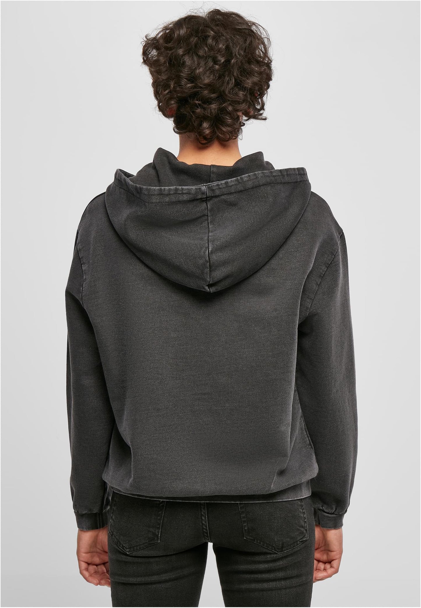 Ladies Acid Washed Oversize Hoody