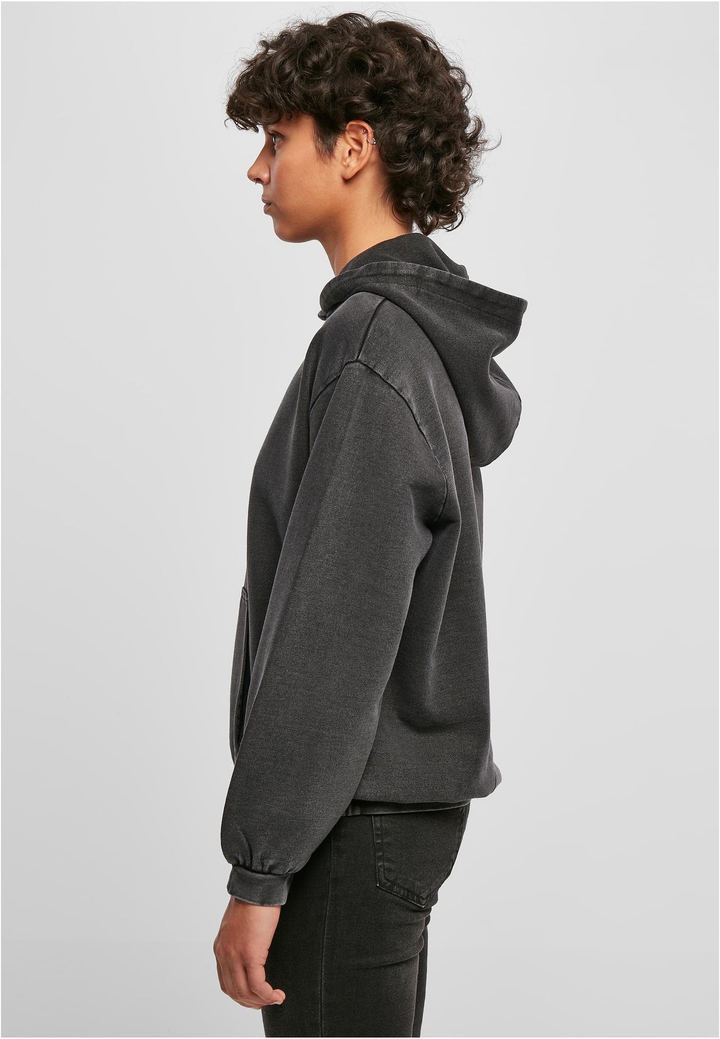 Ladies Acid Washed Oversize Hoody