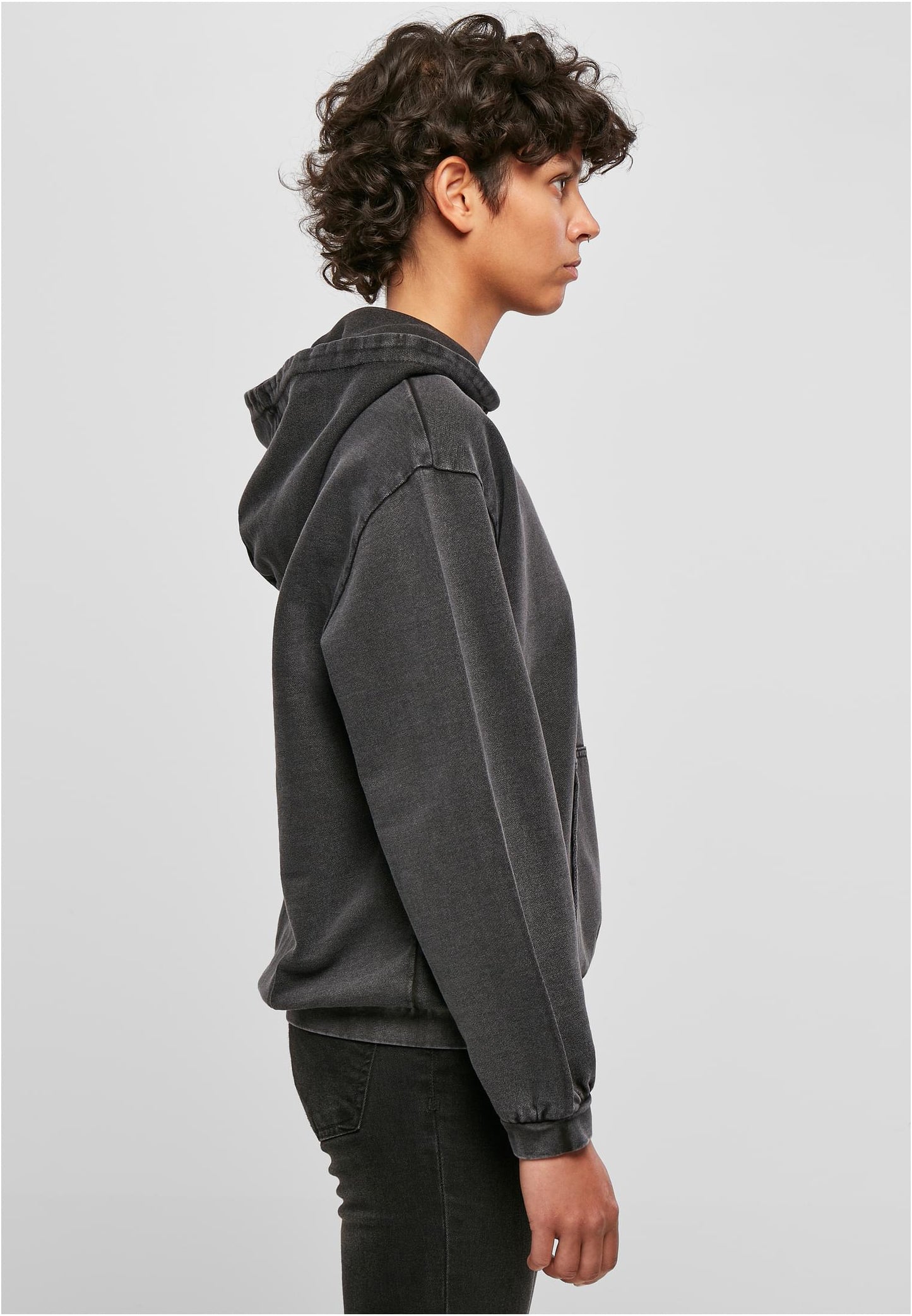 Ladies Acid Washed Oversize Hoody