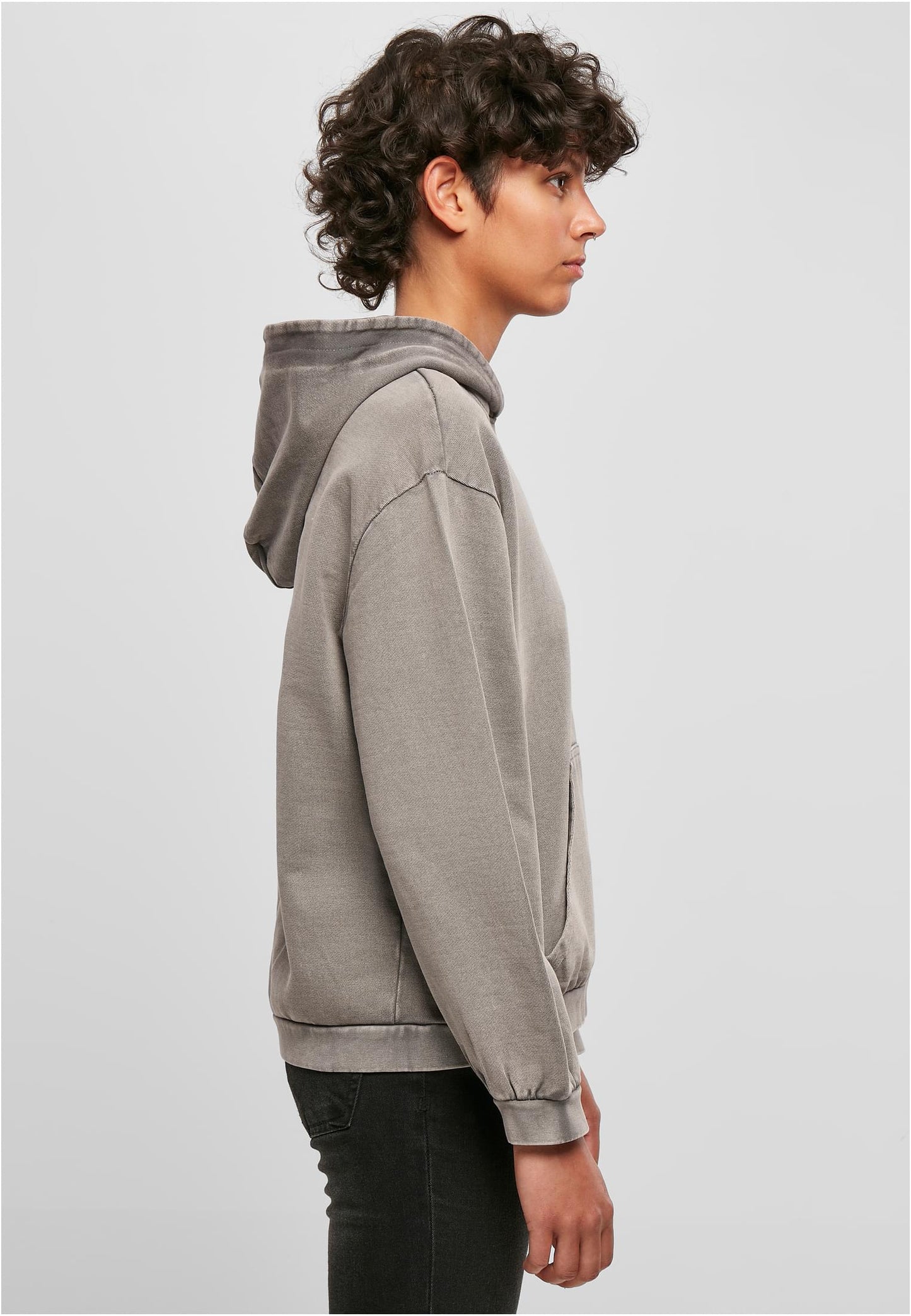 Ladies Acid Washed Oversize Hoody