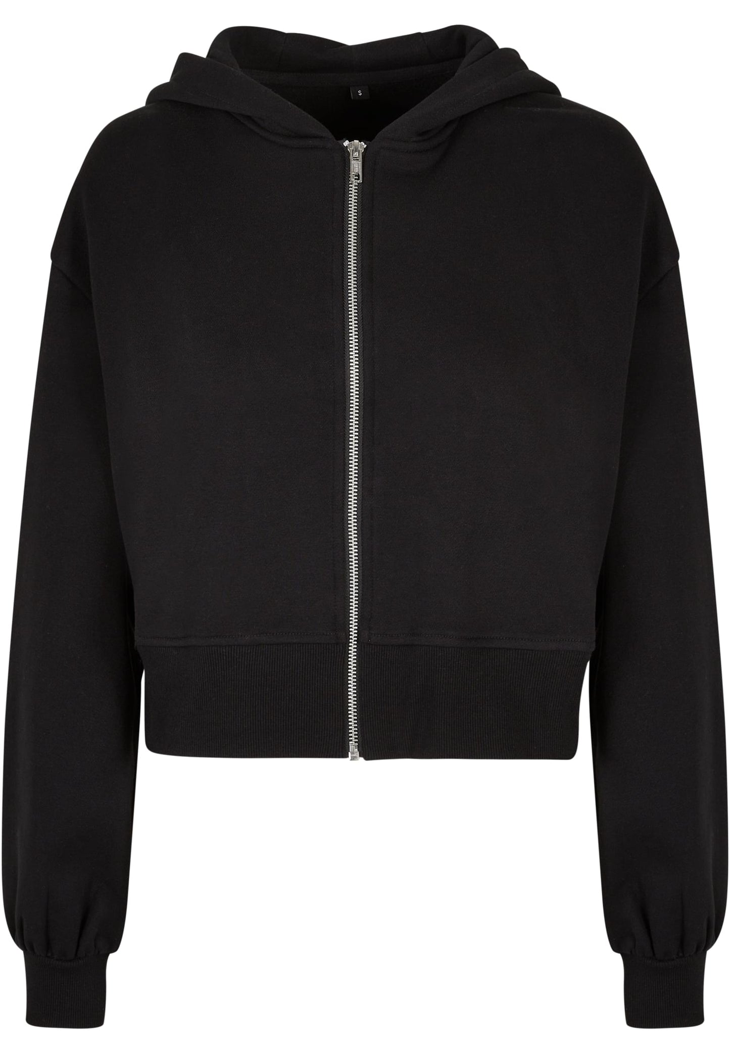 Ladies Short Oversized Zip Jacket