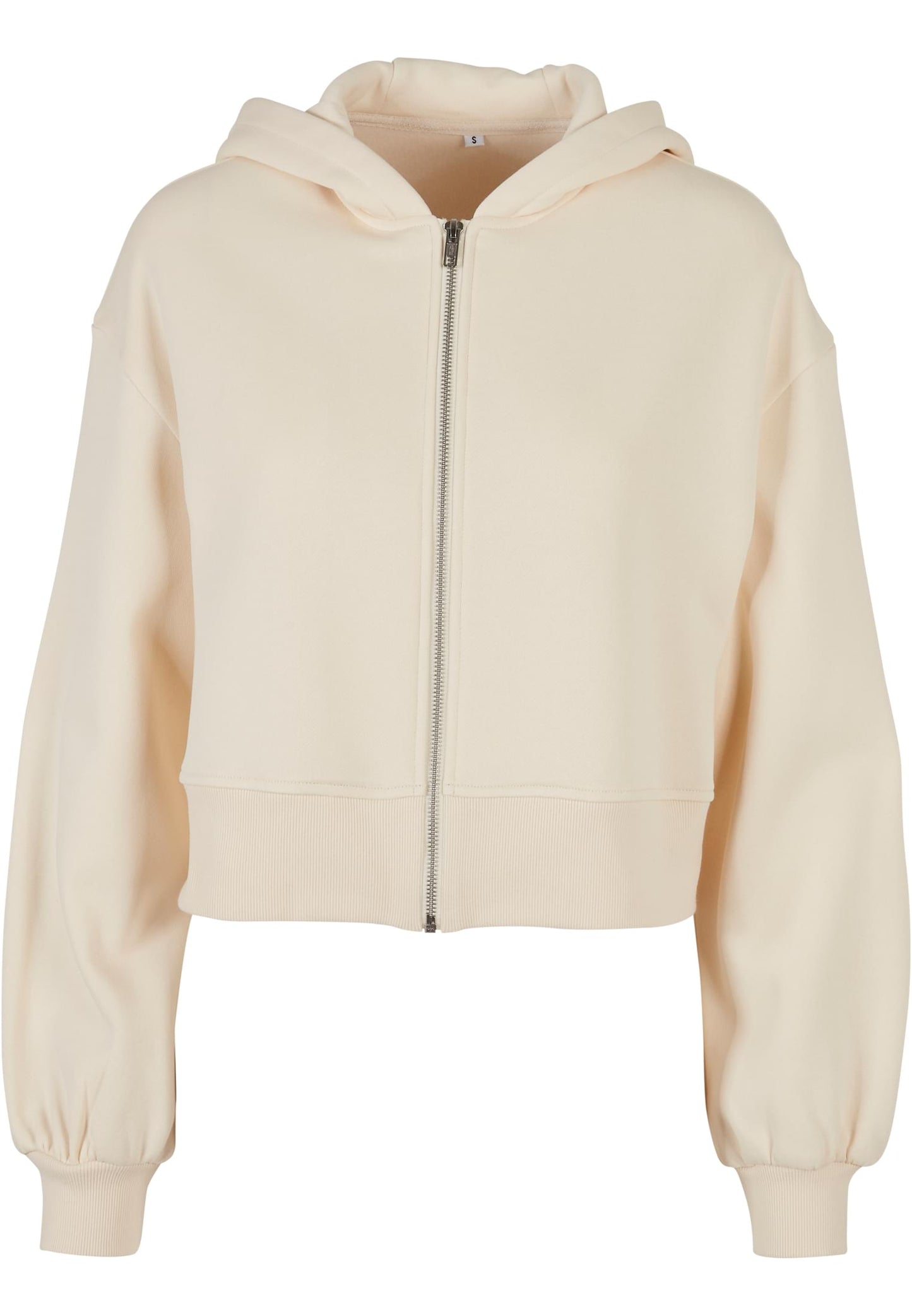 Ladies Short Oversized Zip Jacket