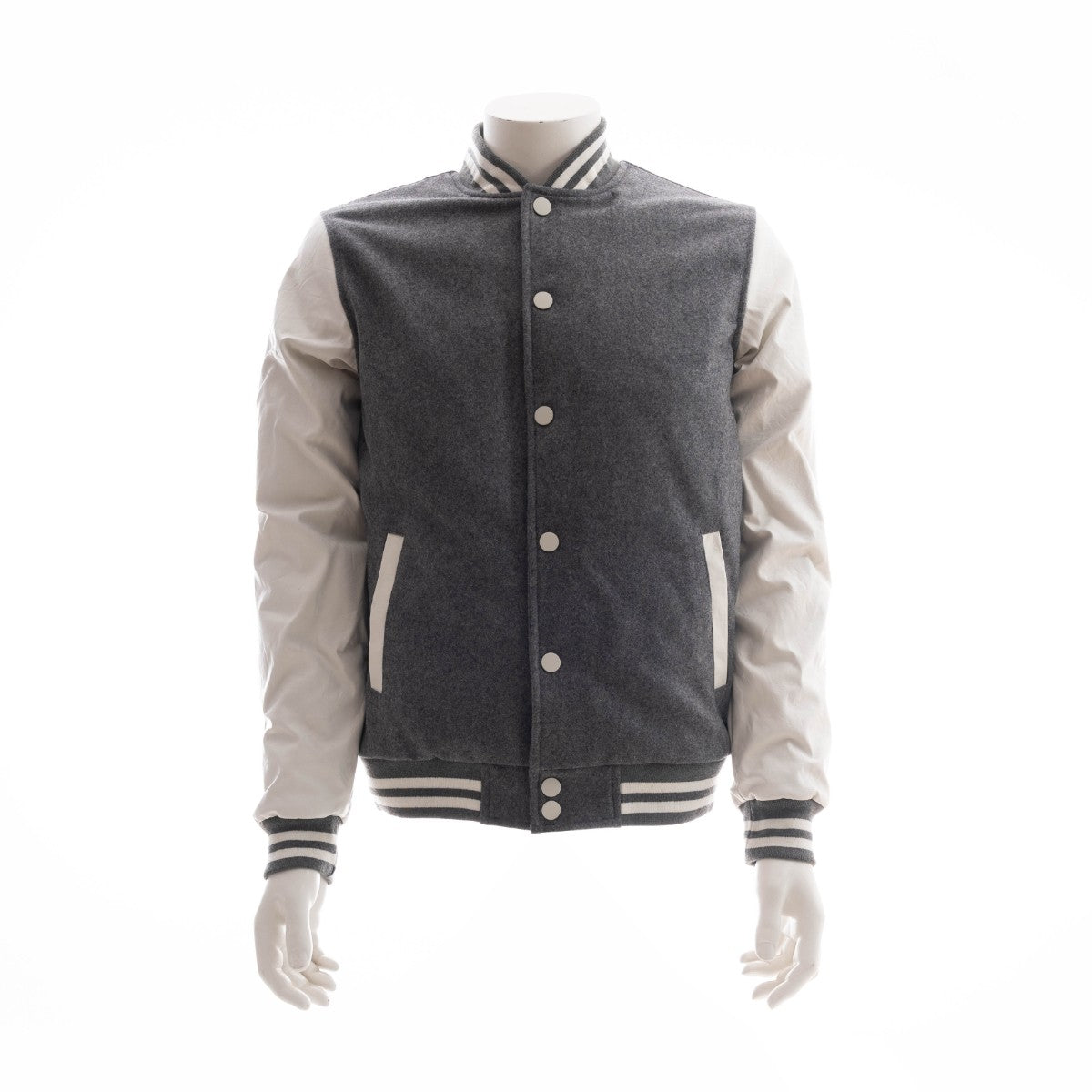 Urban Classics College Jacke grau-weiß