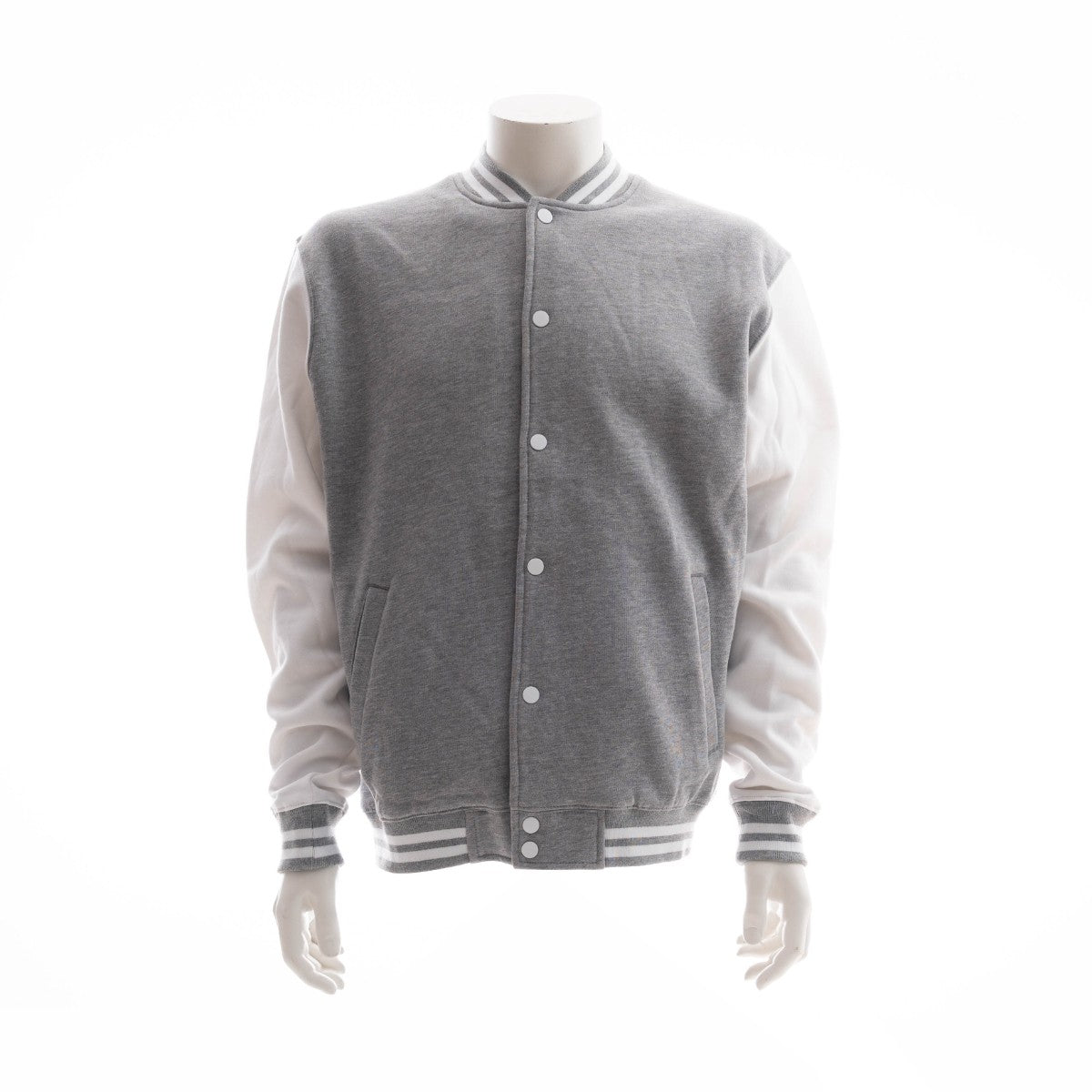 Urban Classics College Jacke hellgrau-weiß
