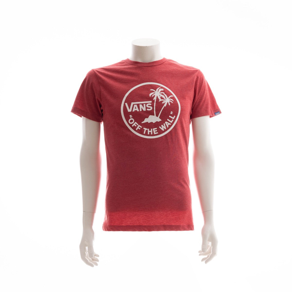 Vans T-Shirt Dual Palm Island rot-weiß