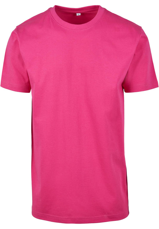 T-Shirt Round Neck Hibiskus Pink