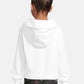Girls Cropped Sweat Hoody 2 Pack white+pink