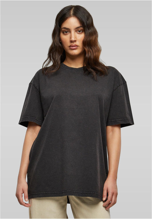 Ladies Oversized Acid Wash T-Shirt