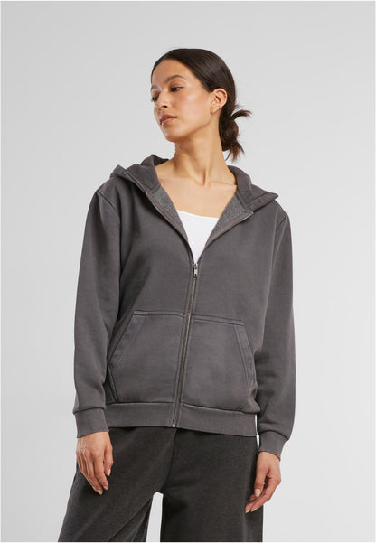 Ladies Vintage Heavy Zip Hoody
