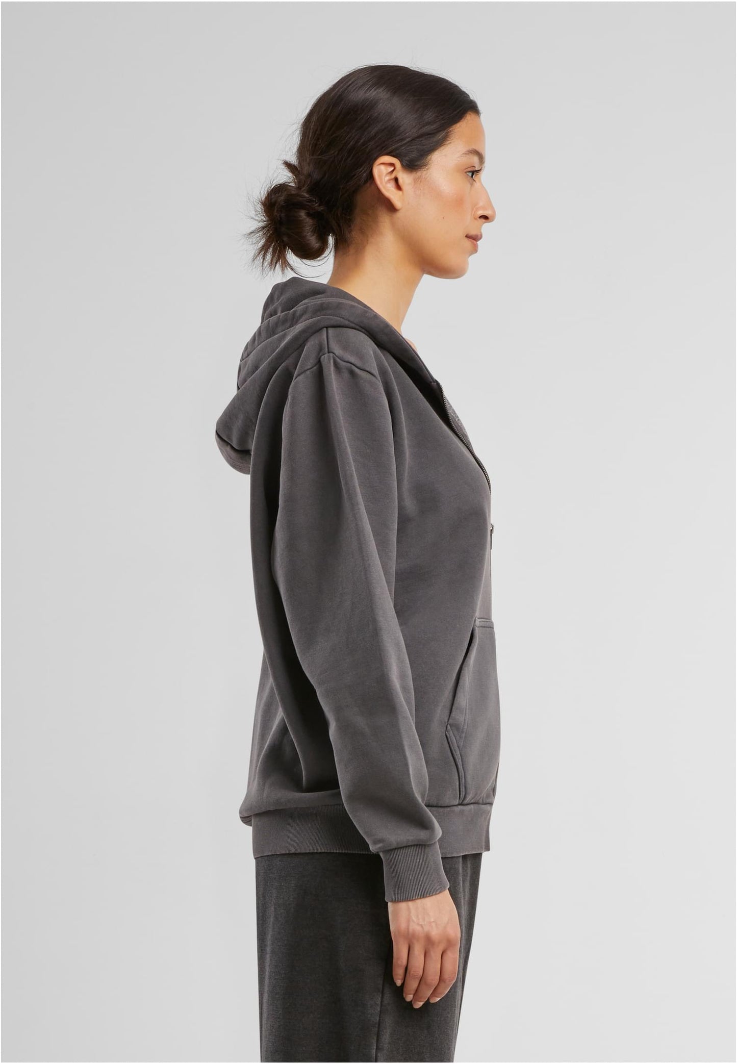 Ladies Vintage Heavy Zip Hoody