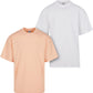 Tall Tee 2-Pack softapricot+white
