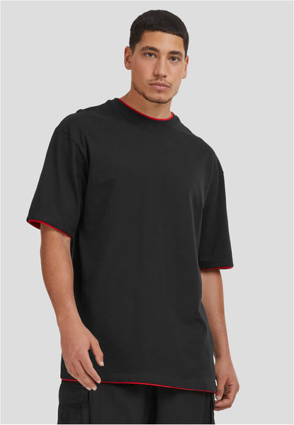 Contrast Tall Tee schwarz/red