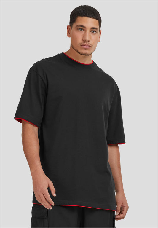 Contrast Tall Tee schwarz/red
