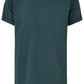Long Shaped Turnup Tee bottlegreen