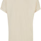 Long Shaped Turnup Tee whitesand