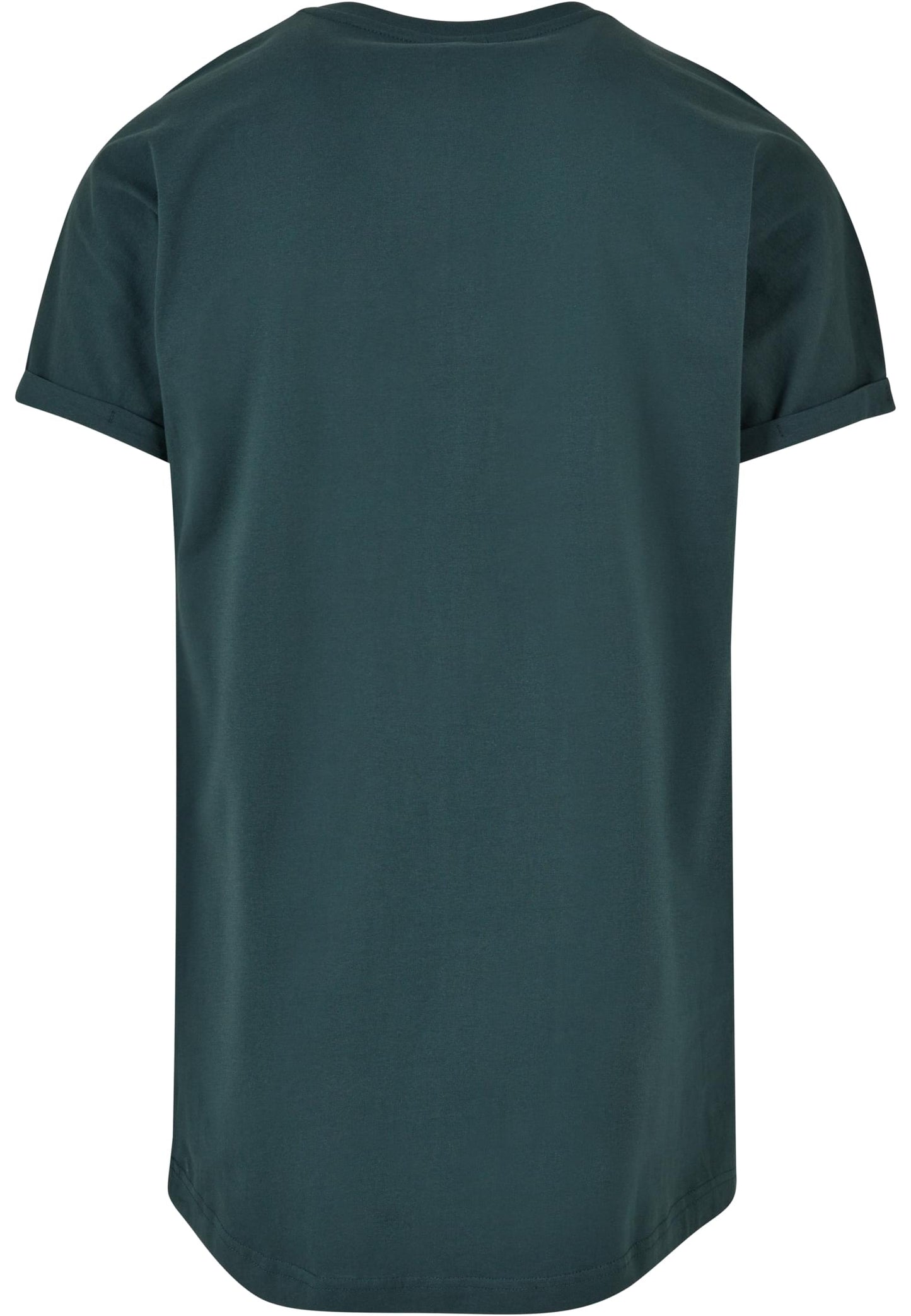 Long Shaped Turnup Tee bottlegreen