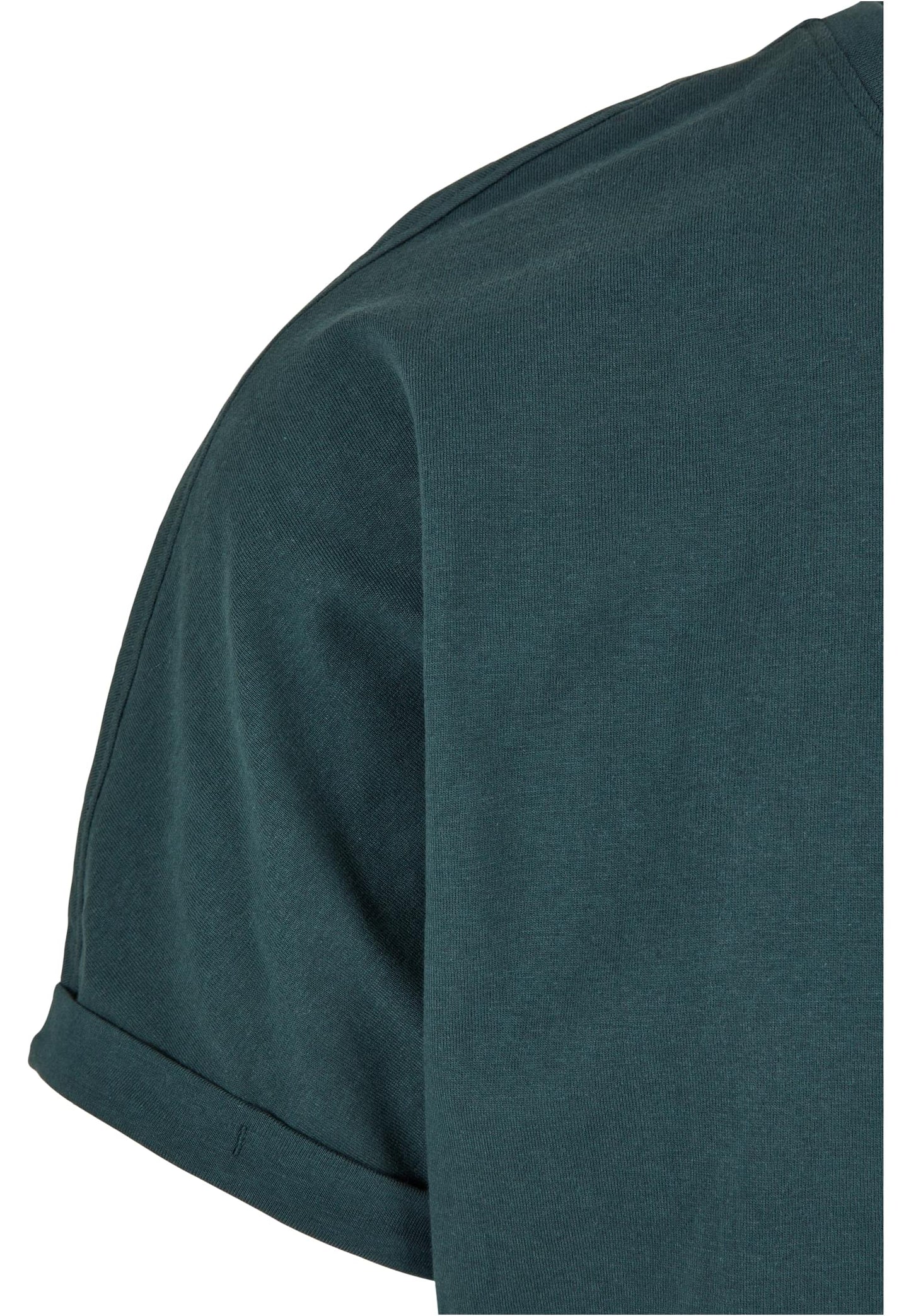 Long Shaped Turnup Tee bottlegreen