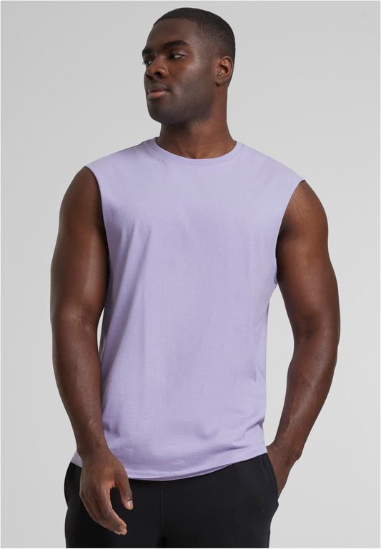 Open Edge Sleeveless Tee dustylilac