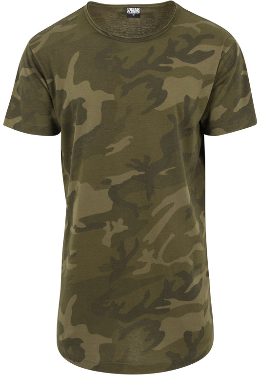 Camo Shaped Long Tee olive camo