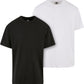 Heavy Oversize T-Shirt 2-Pack schwarz weiß