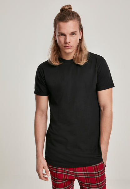Short Shaped Turn Up Tee black