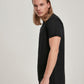 Short Shaped Turn Up Tee black