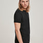 Short Shaped Turn Up Tee black