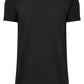 Short Shaped Turn Up Tee black