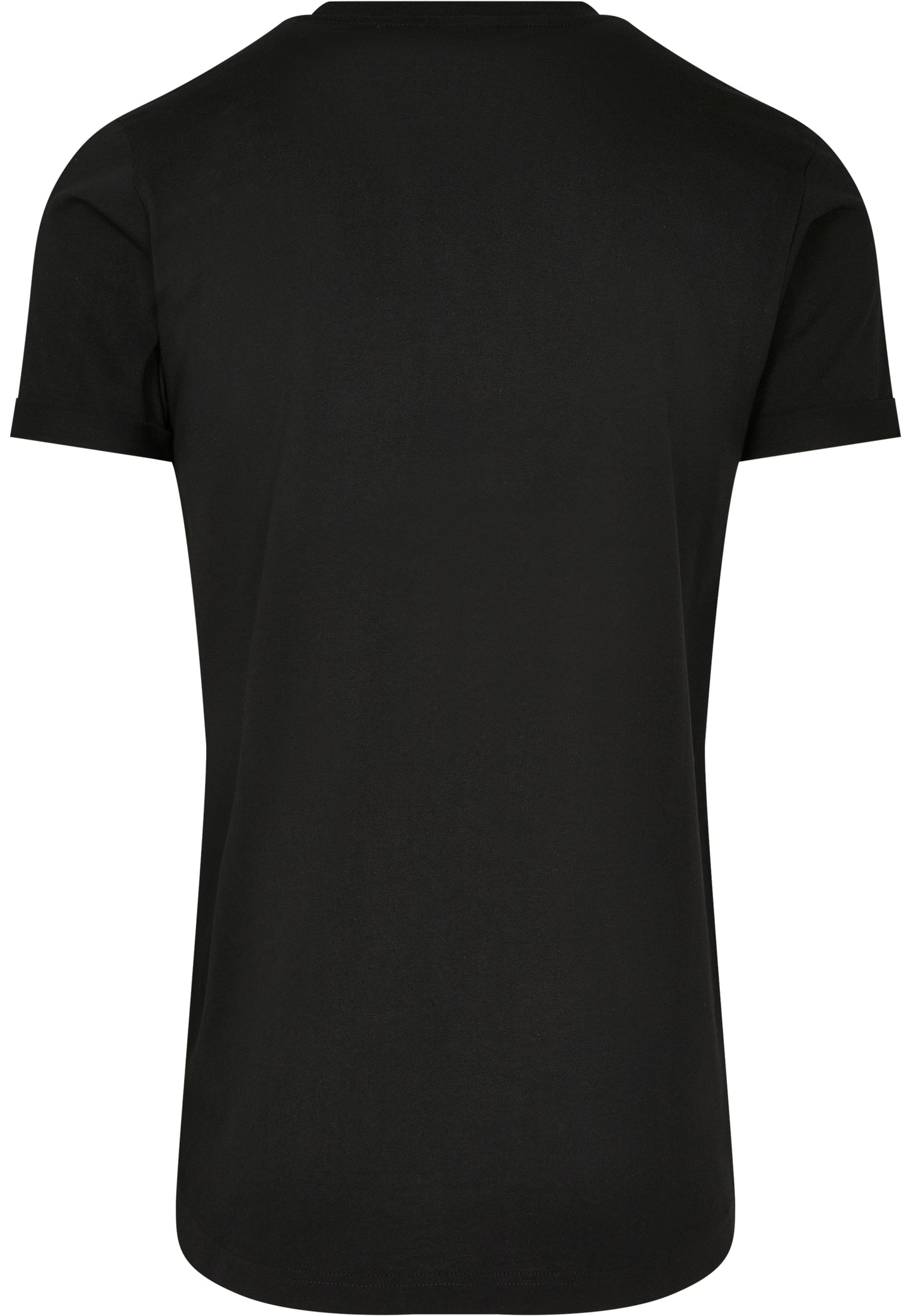 Short Shaped Turn Up Tee black