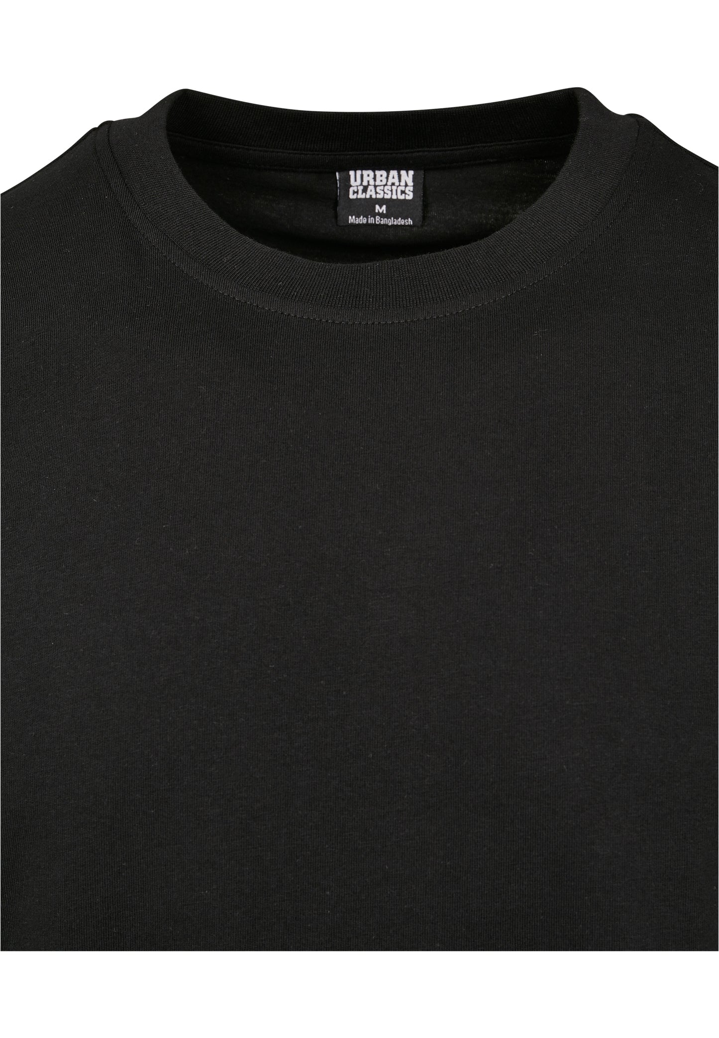 Short Shaped Turn Up Tee black
