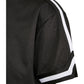 Oversize T-Shirt Stripes Mesh schwarz