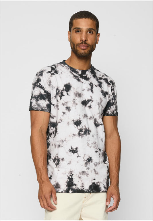 Black Tie Dye Tee white/black