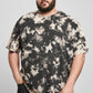 Oversize T-Shirt Bleached schwarz